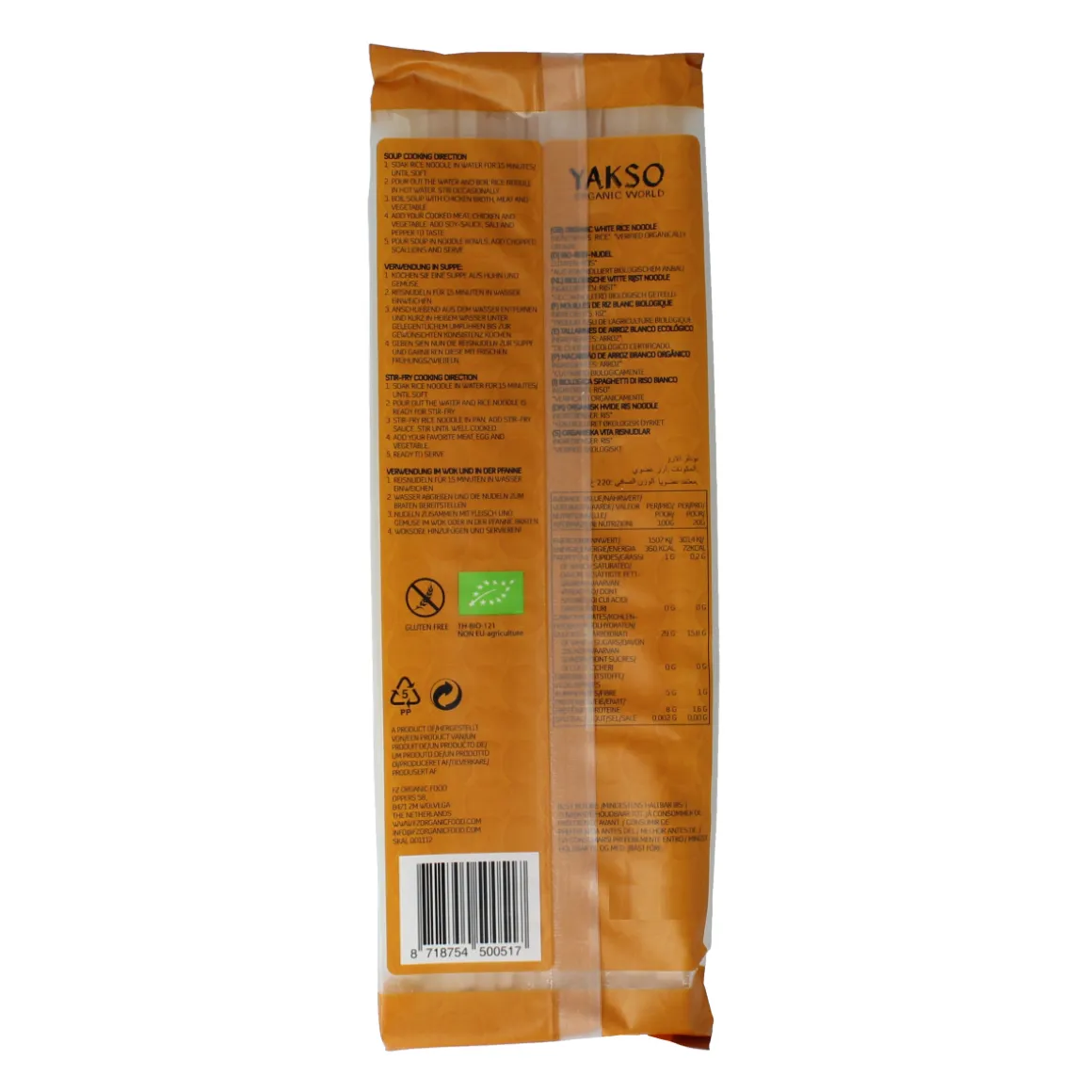 Yakso Rice noodle wit bio