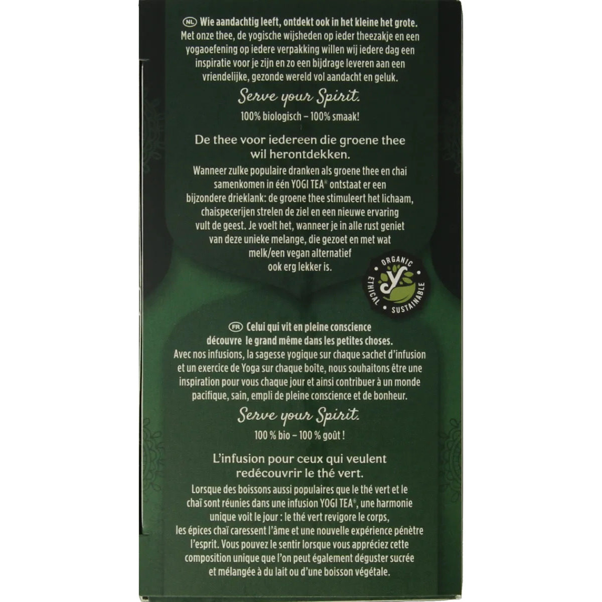 New Yogi Tea Green chai bio