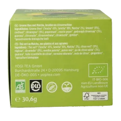 Yogi Tea Green tea matcha lemon bio