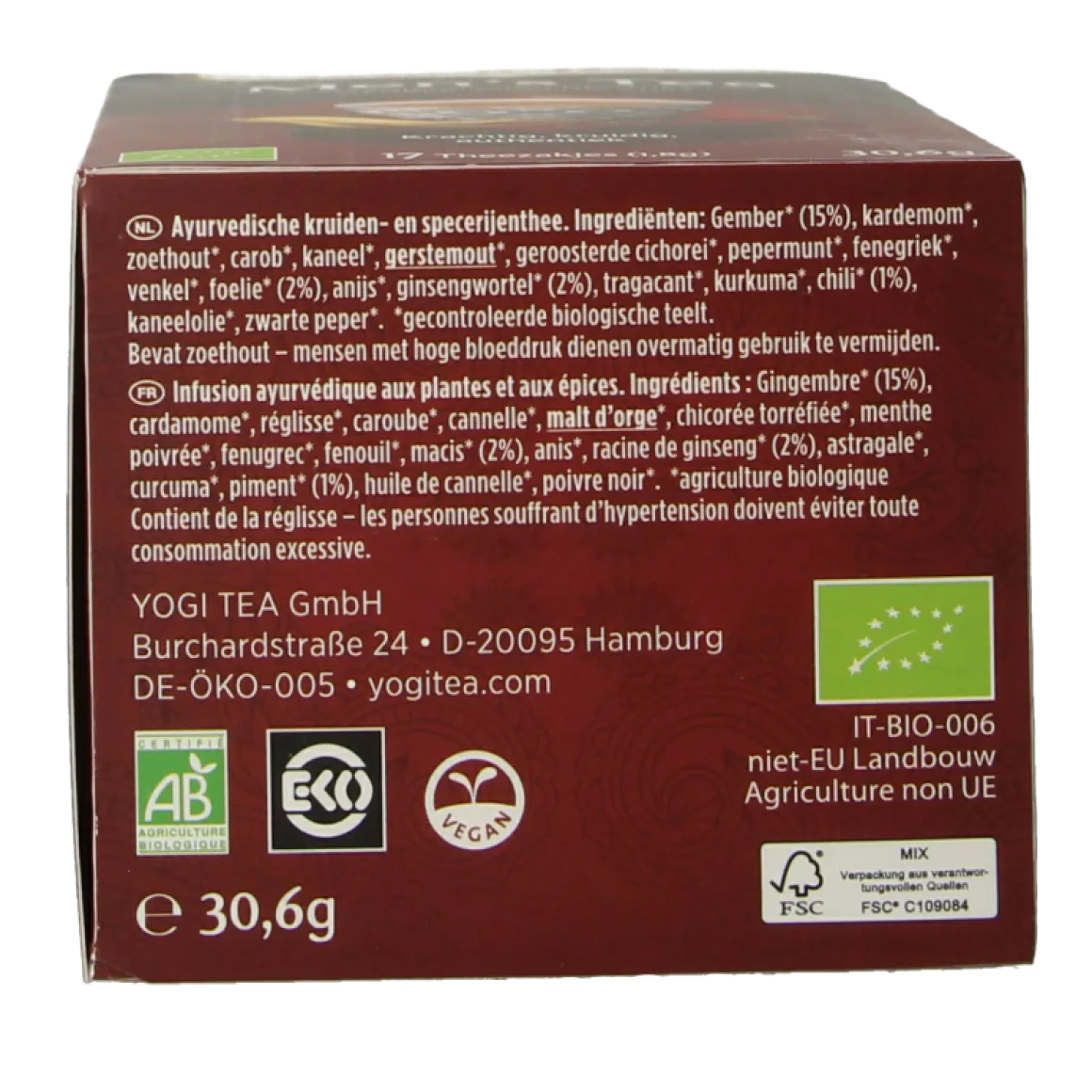 Yogi Tea Men's tea bio