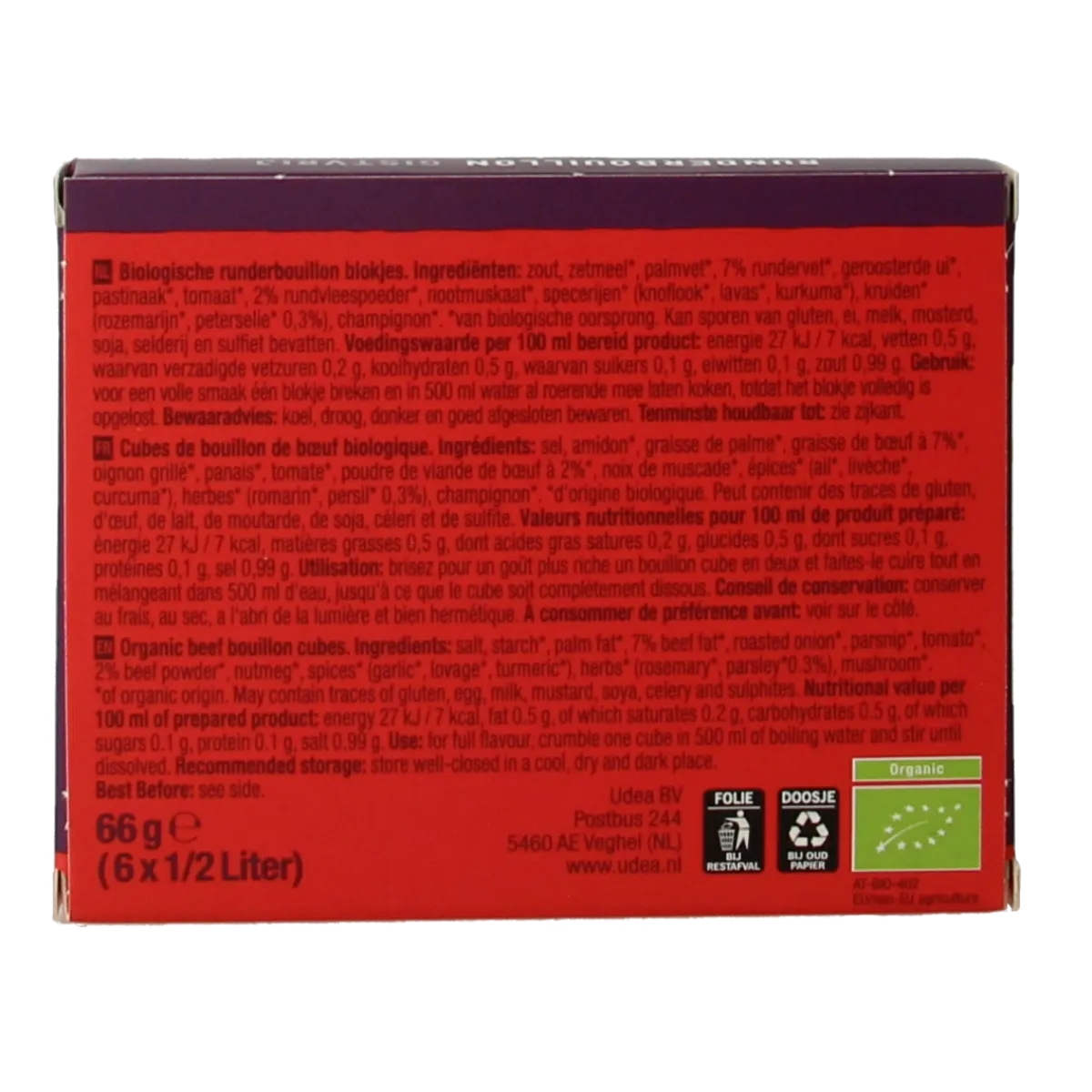 New Your Organic Nature Runderbouillon helder zonder gist bio