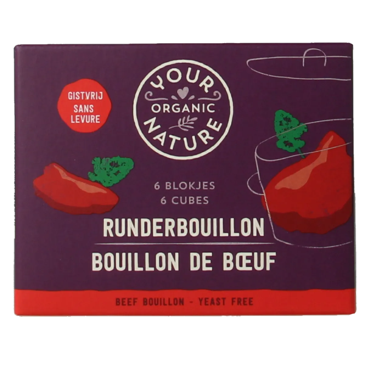 New Your Organic Nature Runderbouillon helder zonder gist bio