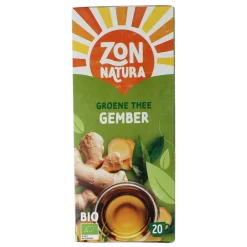 Zonnatura Groene thee gember bio