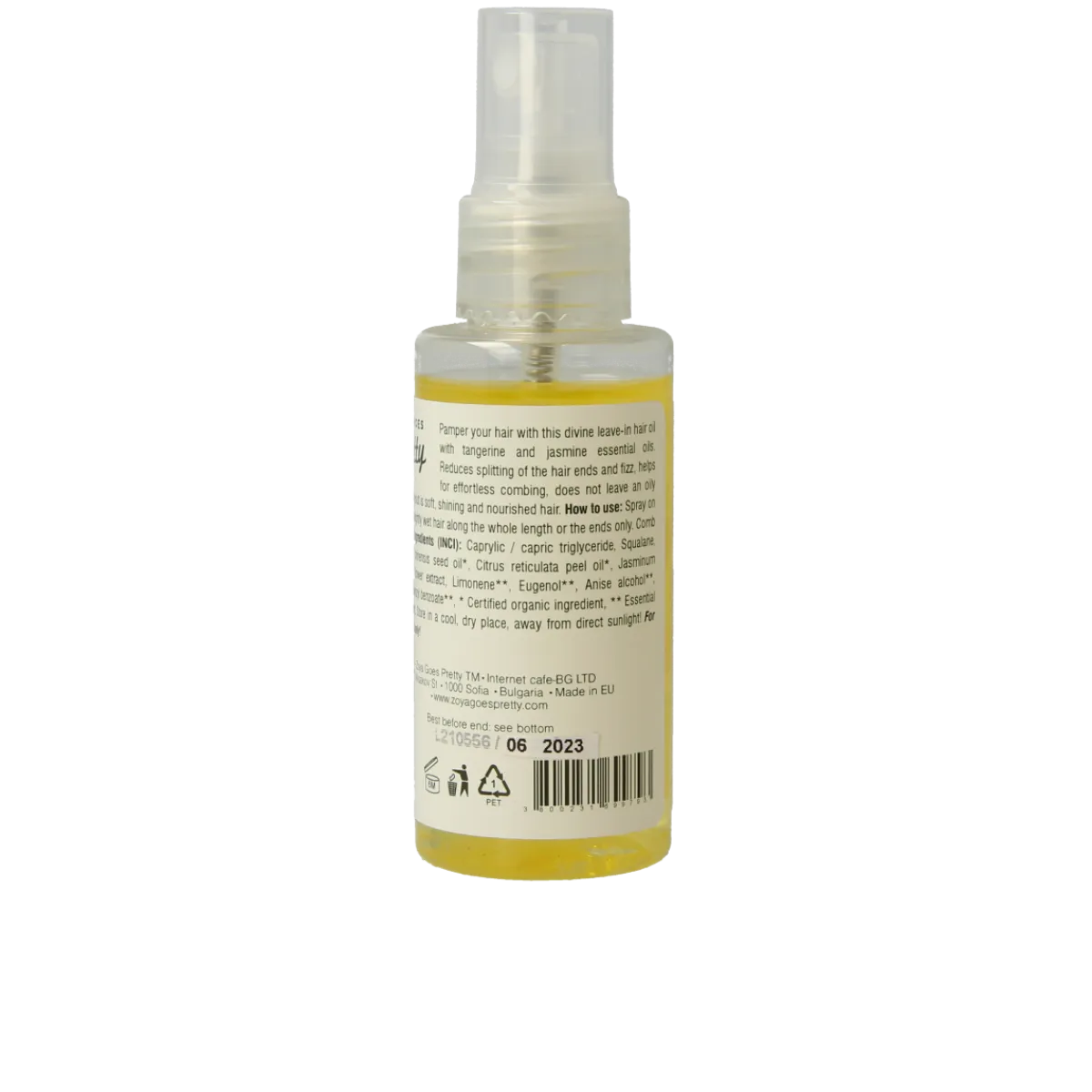 Outlet Zoya Goes Pretty Leave in hair oil mandarin & jasmine
